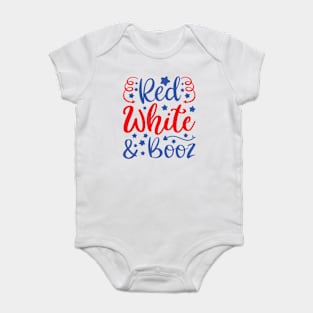 Red White And Booz Baby Bodysuit